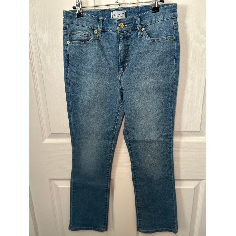 Crown & Ivy‎ Demi Bootcut Jeans Size 4 Medium Wash High Rise Denim